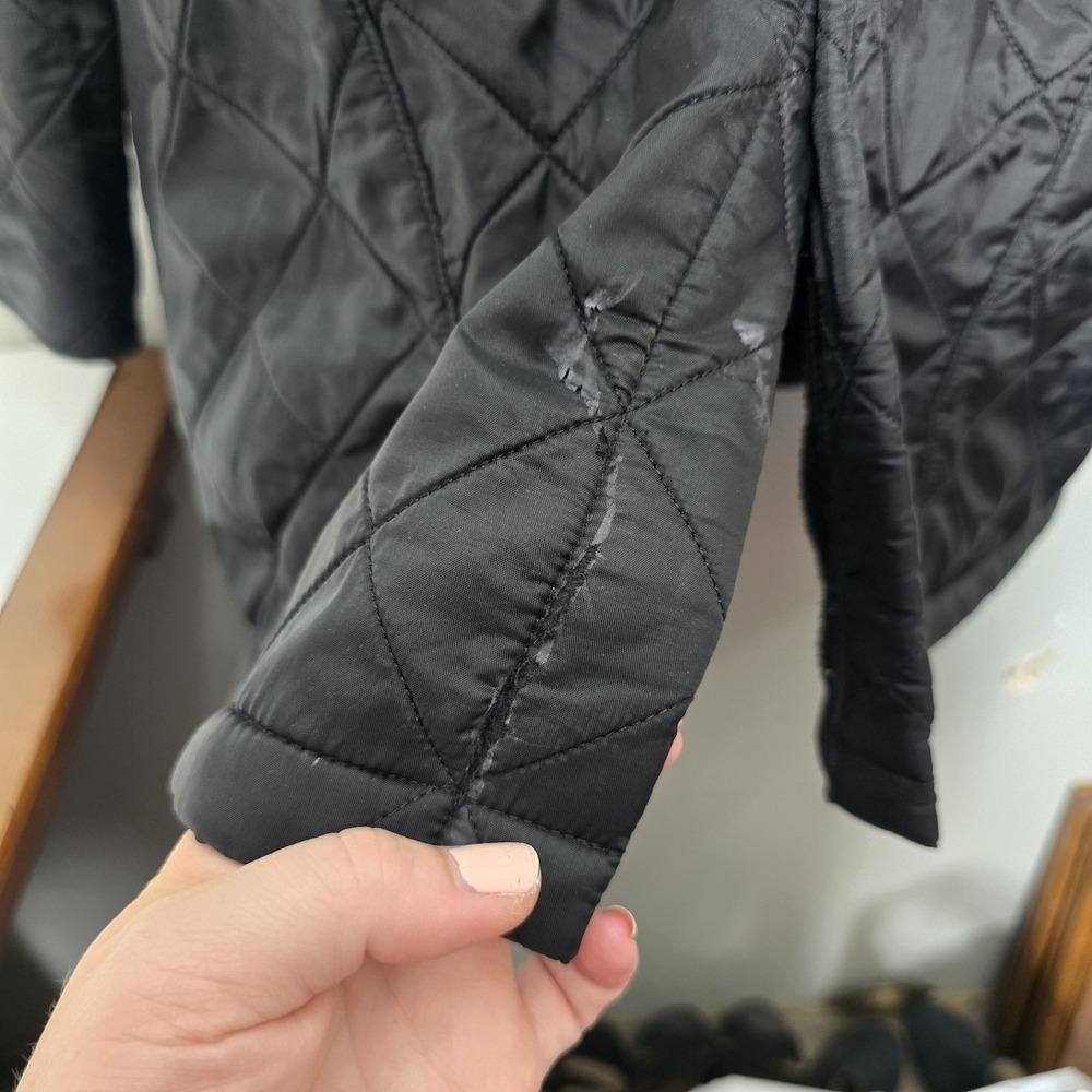 Barbour Black Quilted Liddesdale Jacket Size XL Chore Work Coat Heritage Barn - Picture 4 of 16